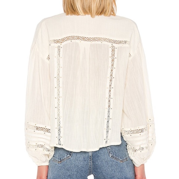 Free People Ivory Summer Stars Button Down - Picture 6 of 9